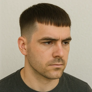 classic french crop straight hair