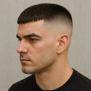 French crop high fade haircut