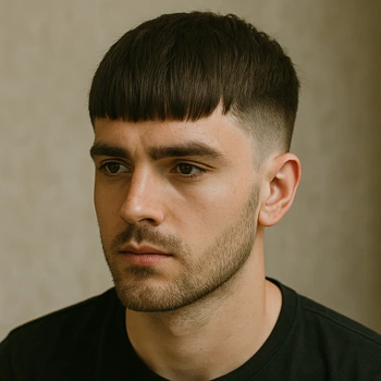 french crop long fringe haircut