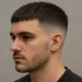 a man with french crop low fade haircut