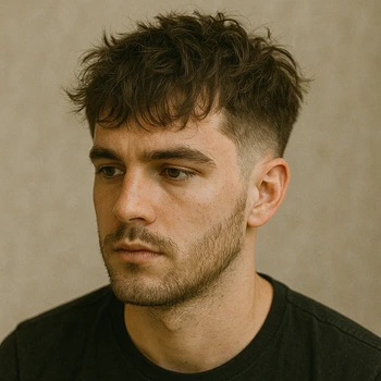 long messy french crop haircut