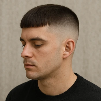 Mid Skin Fade French Crop