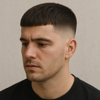 mid taper french crop haircut