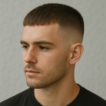 short french crop fade