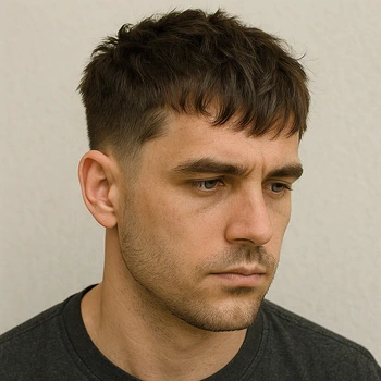 textured french crop no fade