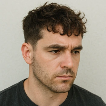 textured french crop wavy hair