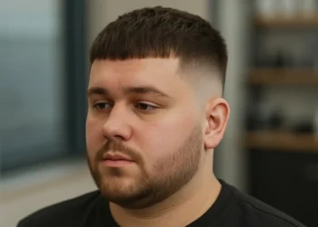 a man with French Crop Fade