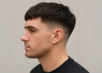 a man with French Crop Low Taper