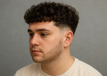 a man with french crop perm