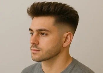 a man with blowout taper french crop