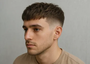 a man with french crop textured fringe