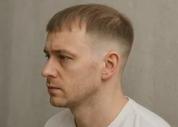 a man with french crop for thin hair