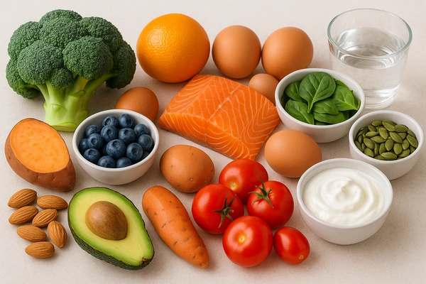 foods that naturally improve hair growth skin glow