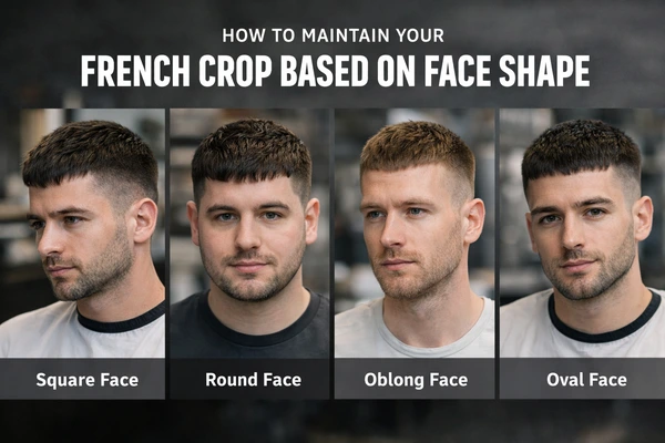 How to Maintain Your French Crop Based on Face Shape