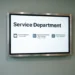service department digital signage